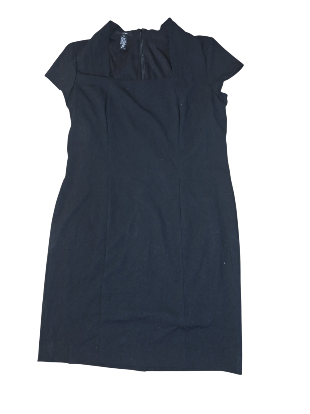 Alfani Black Cap-Sleeve Sheath Midi Dress